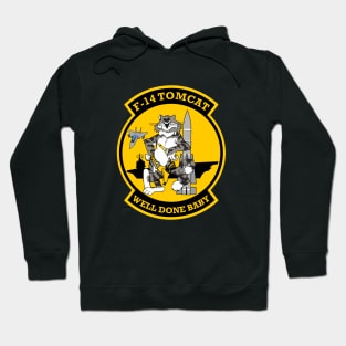 F-14 Tomcat - Well Done Baby - Clean Style Hoodie